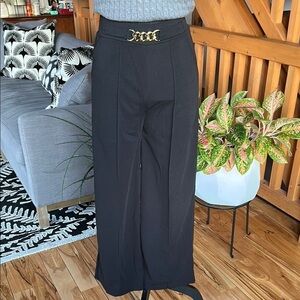 Pull-on Pants with High Waist